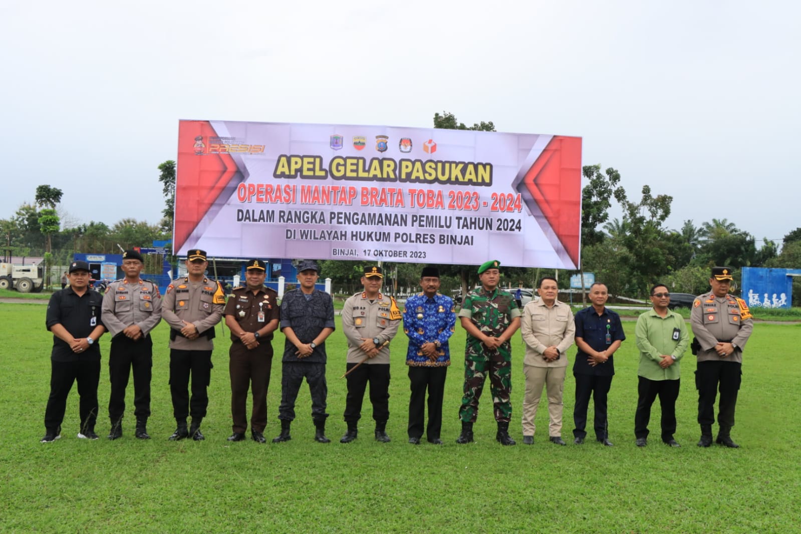 Polres Binjai Gelar Apel Pasukan Ops Mantap Brata Toba 2023-2024
