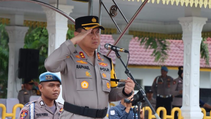 Siap Amankan Pemilu, Polresta Deli Serdang Gelar Apel Pasukan Ops Mantap Brata Toba 2023-2024