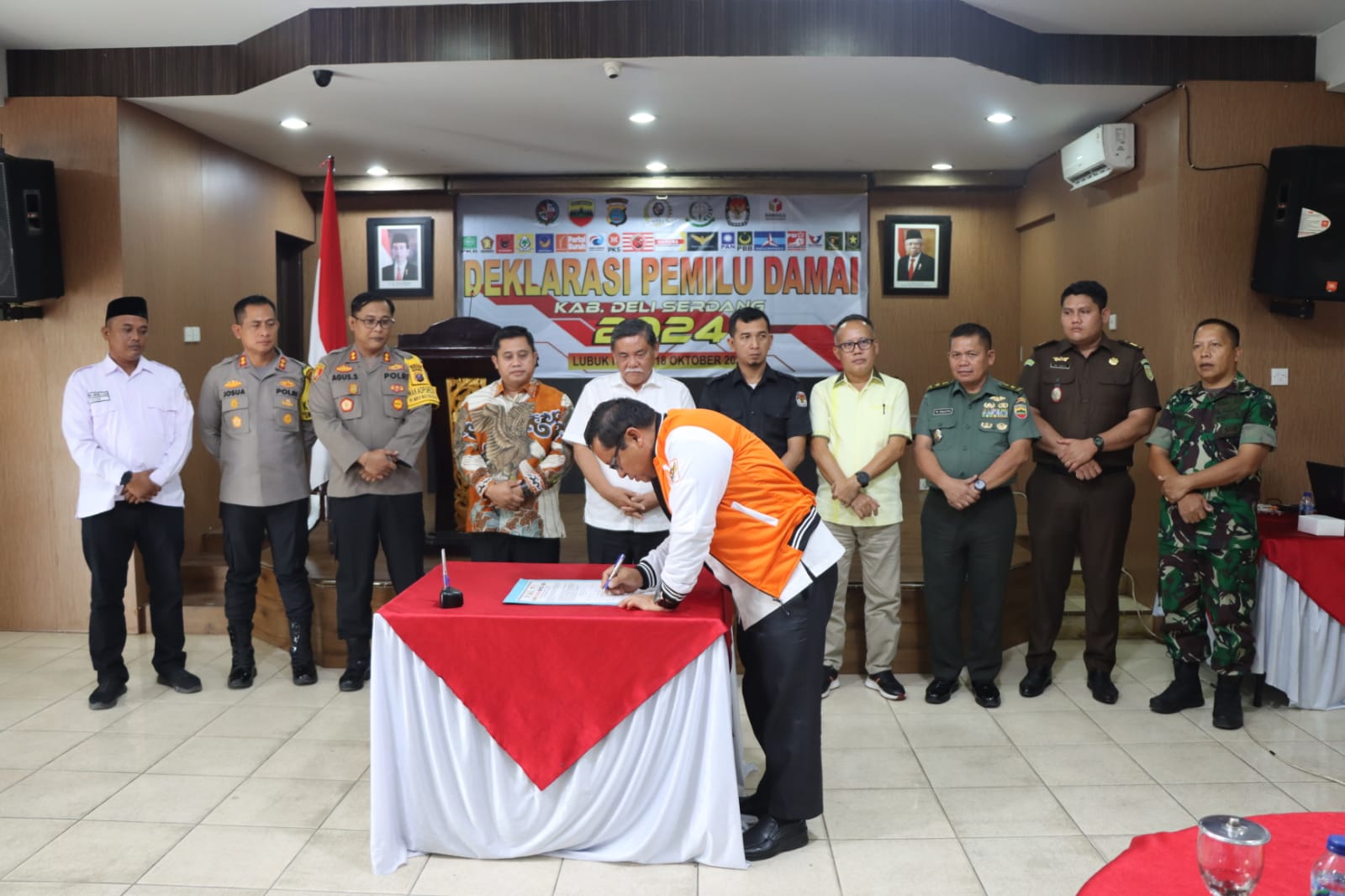 Polresta Deli Serdang Gelar Deklarasi Pemilu Damai 2023-2024