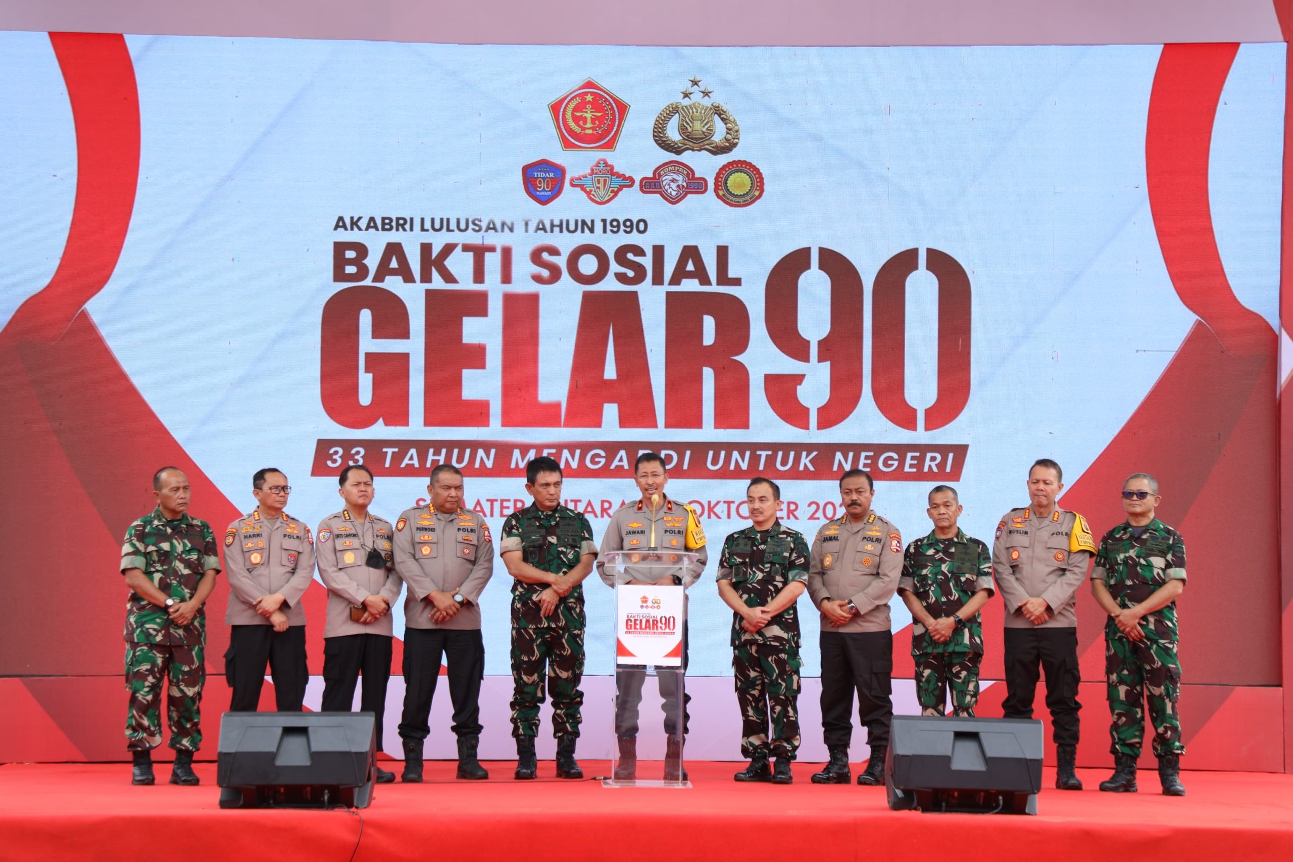 Polda Sumut dan Kodam I BB Gelar Bakti Sosial Alumni AKABRI 1990   
