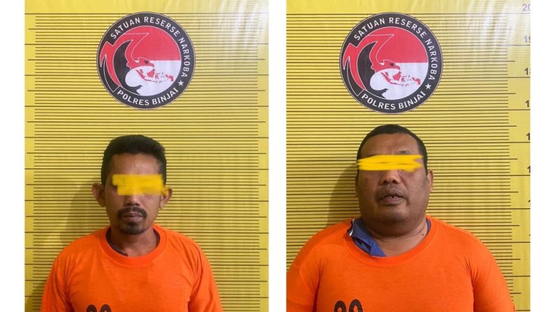 Dua Orang Bandar Narkoba Antar Provinsi Dibekuk Polres Binjai