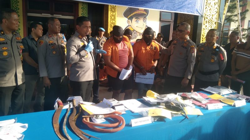 Kapolres Pelabuhan Belawan Pimpin Konfrensi Pers dan Berhasil Ungkap Kasus Pencurian