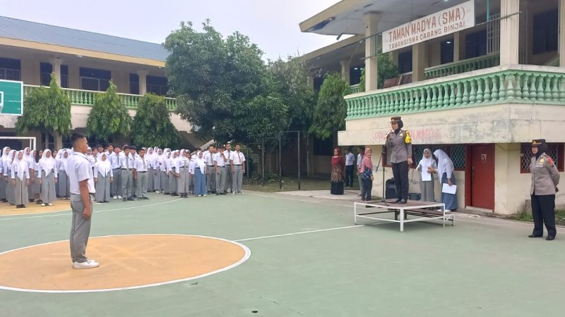 Sat Binmas Polres Binjai Beri Himbauan dan Bimbingan Serta Penyuluhan ke Pelajar