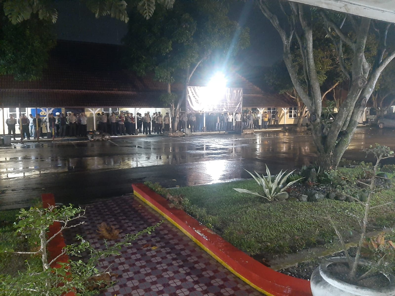 Polres Binjai Amankan Kegiatan Kampanye Pertemuan Terbatas Partai Golongan Karya