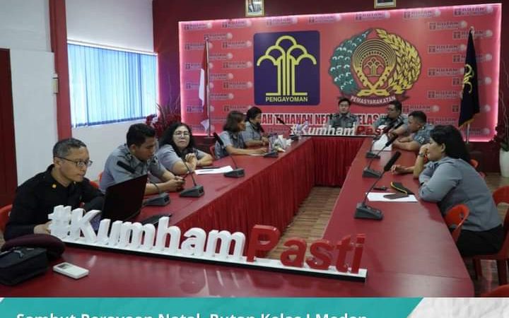 Sambut Perayaan Natal, Rutan Kelas I Medan Adakan Rapat
