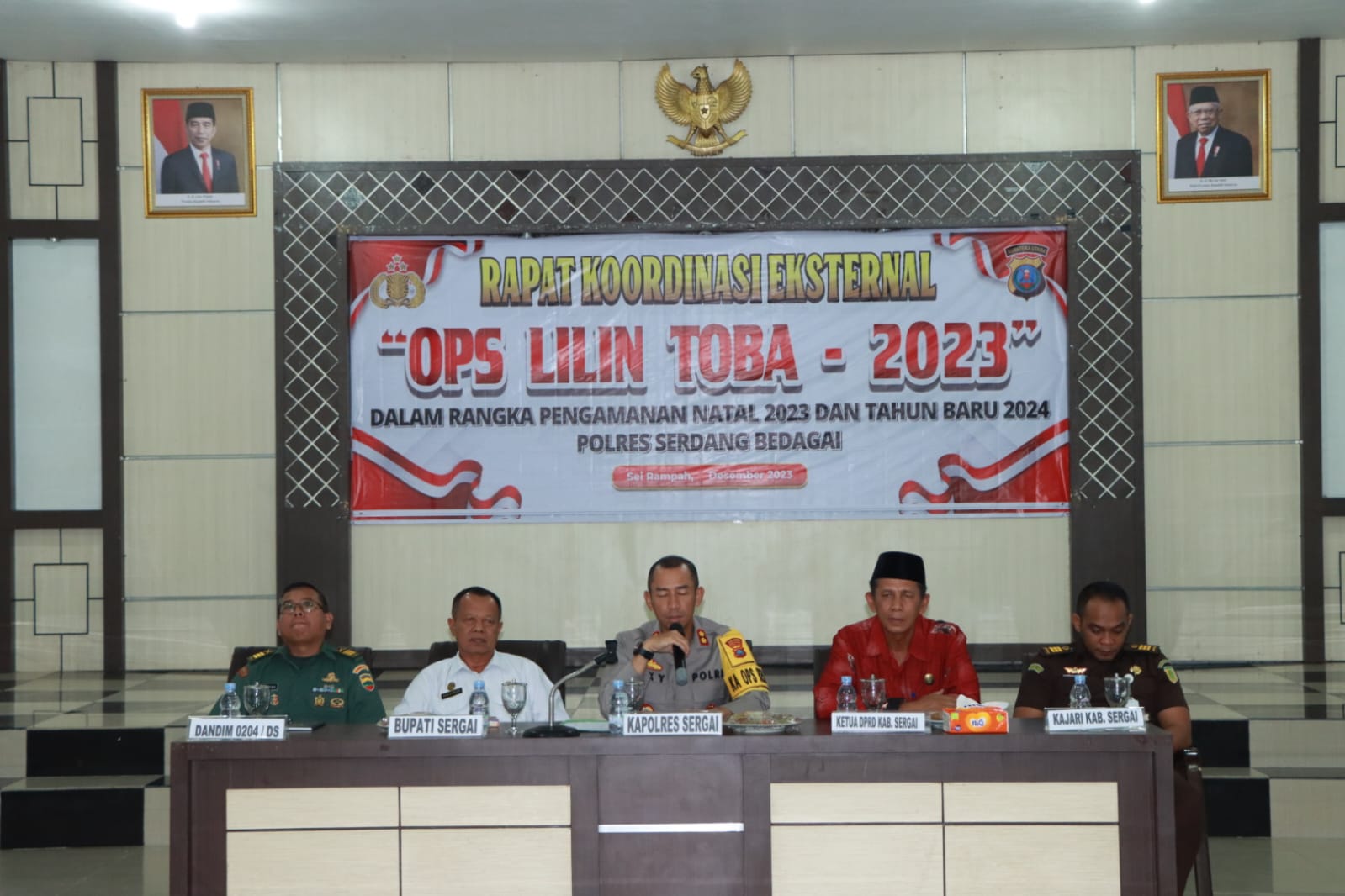 Giat Rapat Koordinasi Eksternal Ops Toba Tahun 2023 Polres Sergai