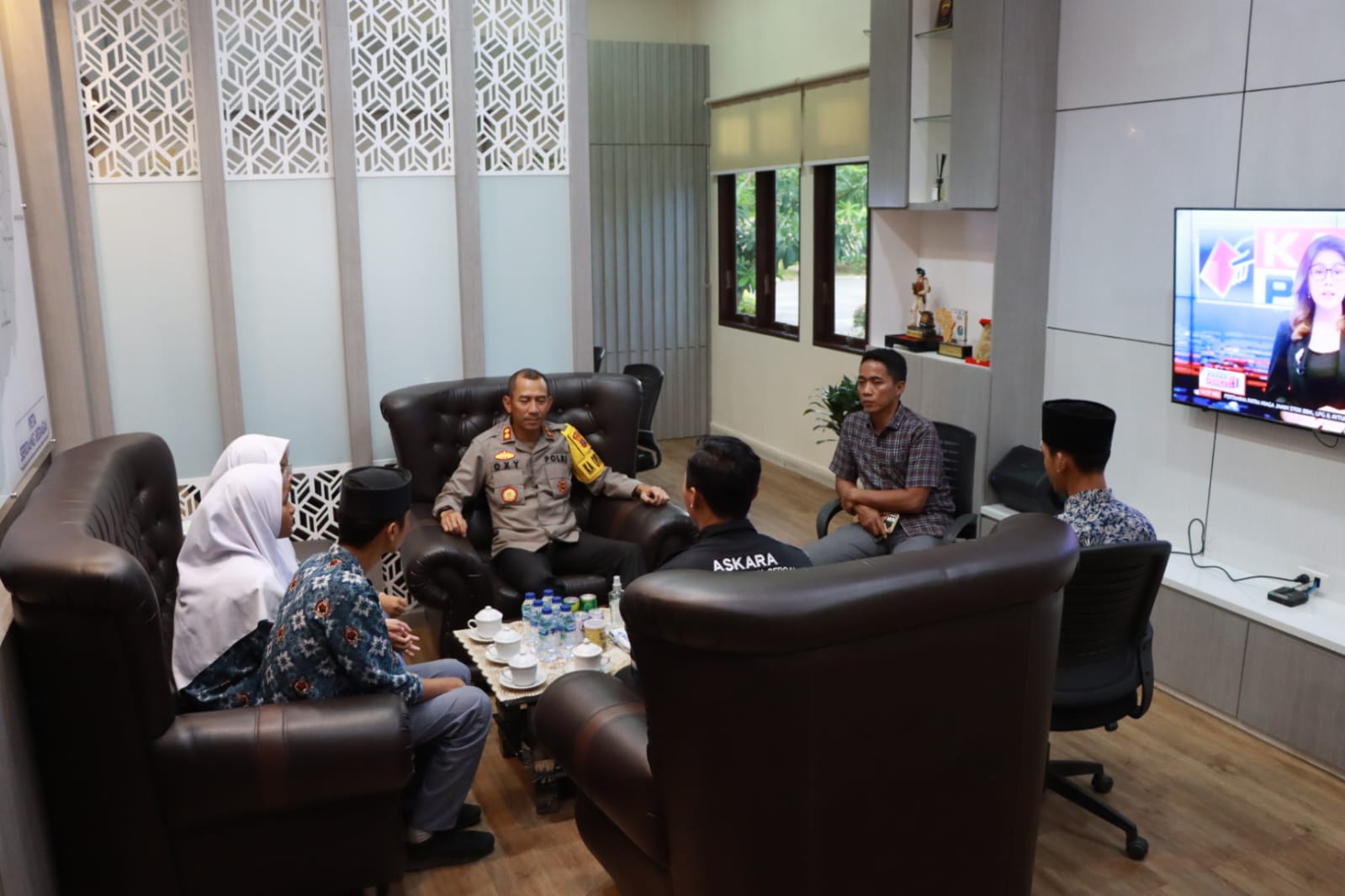 Kapolres Sergai Menerima Audience Dewan Pengurus Gerakan Pramuka GUDEP