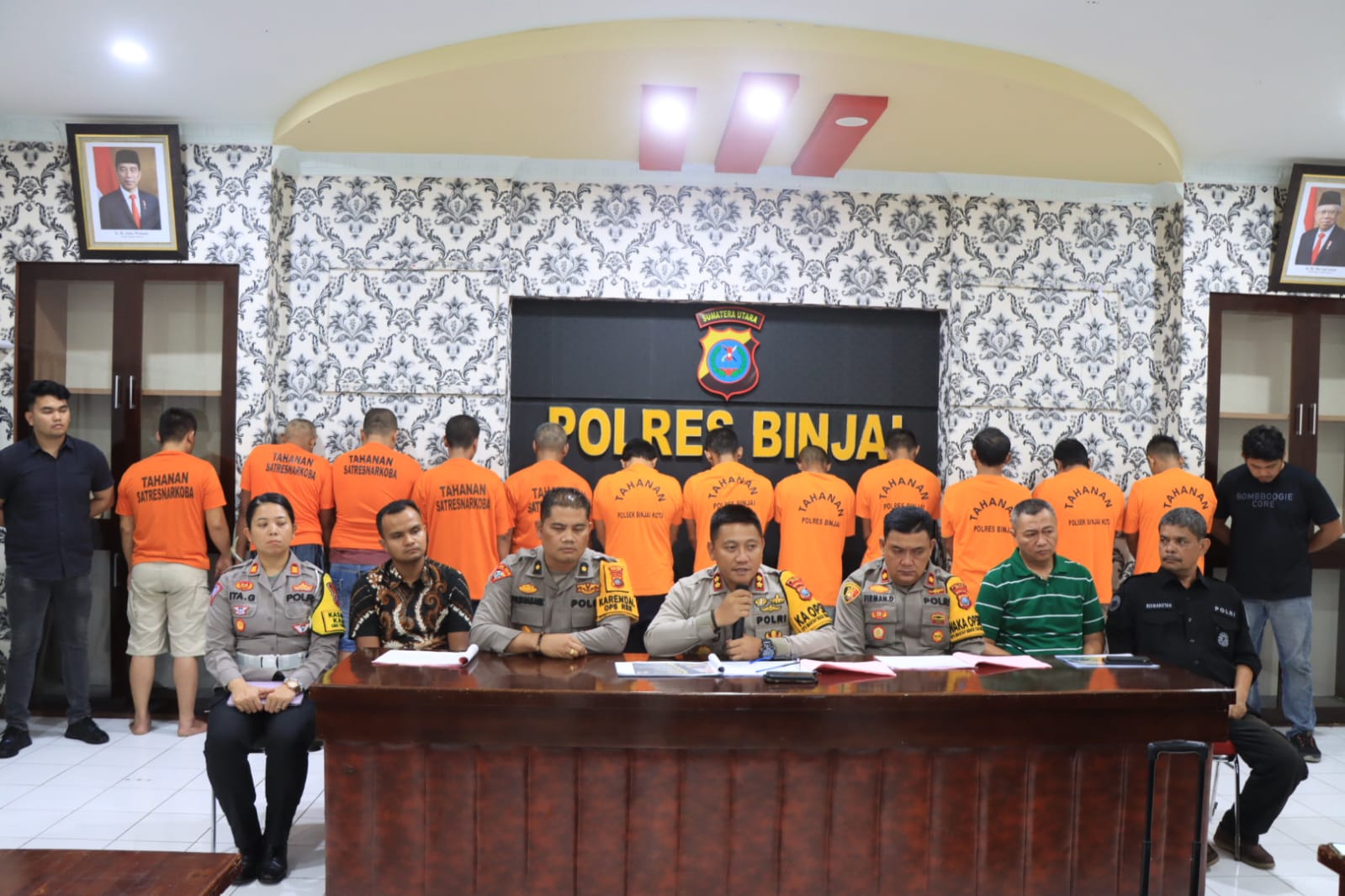 Polres Binjai Melaksanakan Konferensi Pers Akhir Tahun 2023