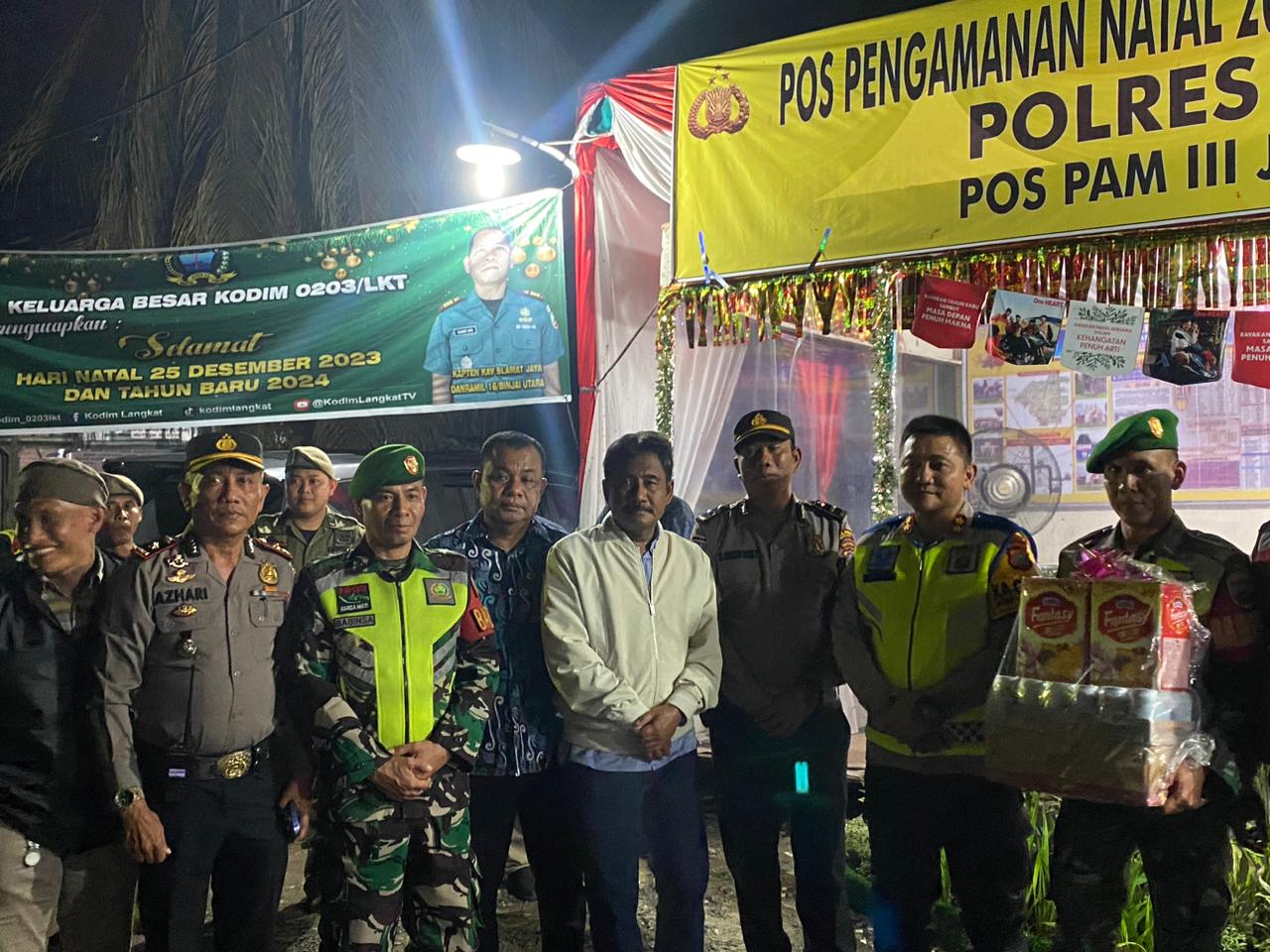 Malam Tahun Baru Aman dan Kondusif, Forkopimda Kota Binjai Patroli Bersama