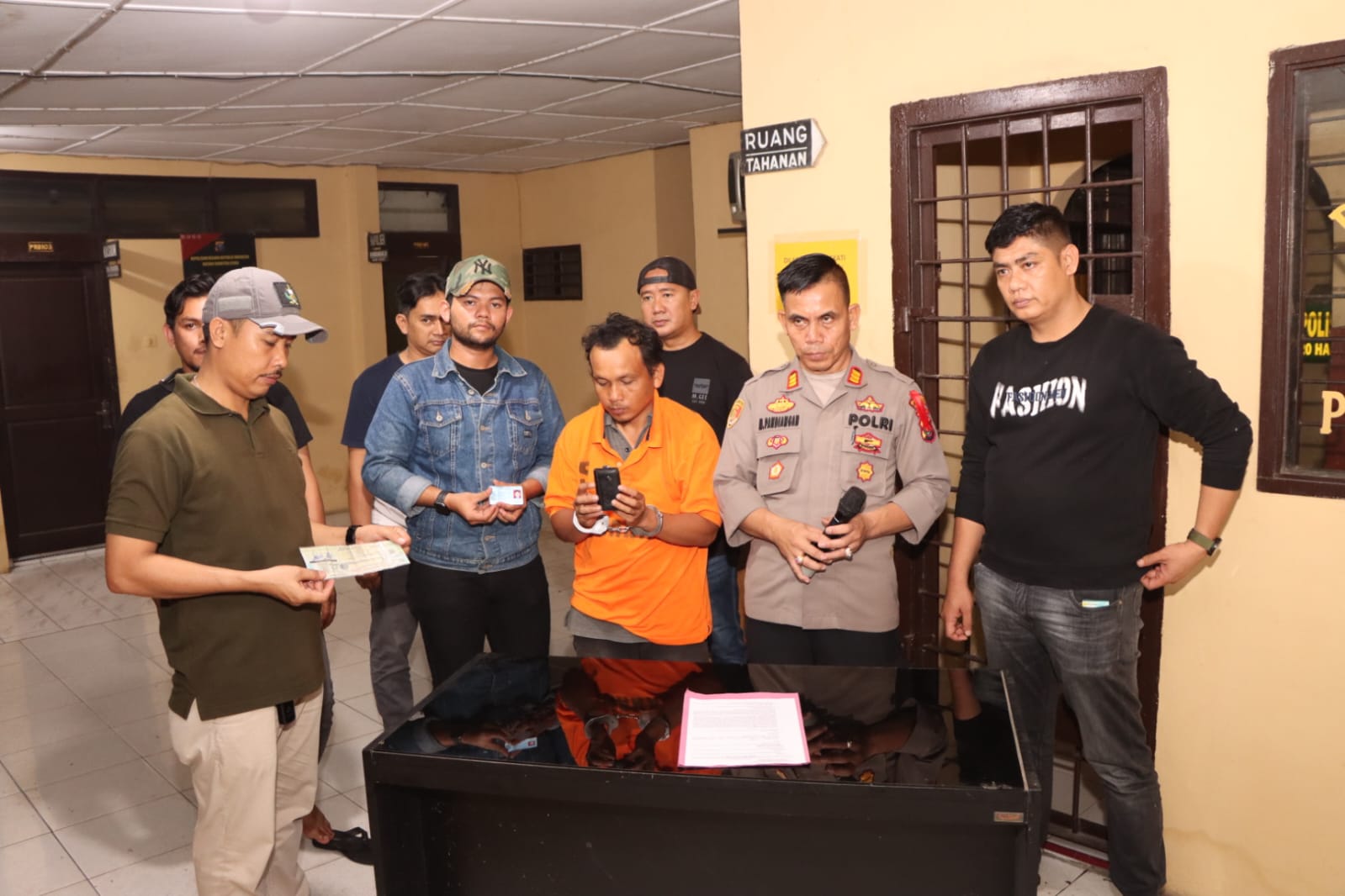 Kerja Sama Polres Sergai Dengan Polres Nagan Raya Polda Aceh Dalam Mengungkap Kasus Curanmor