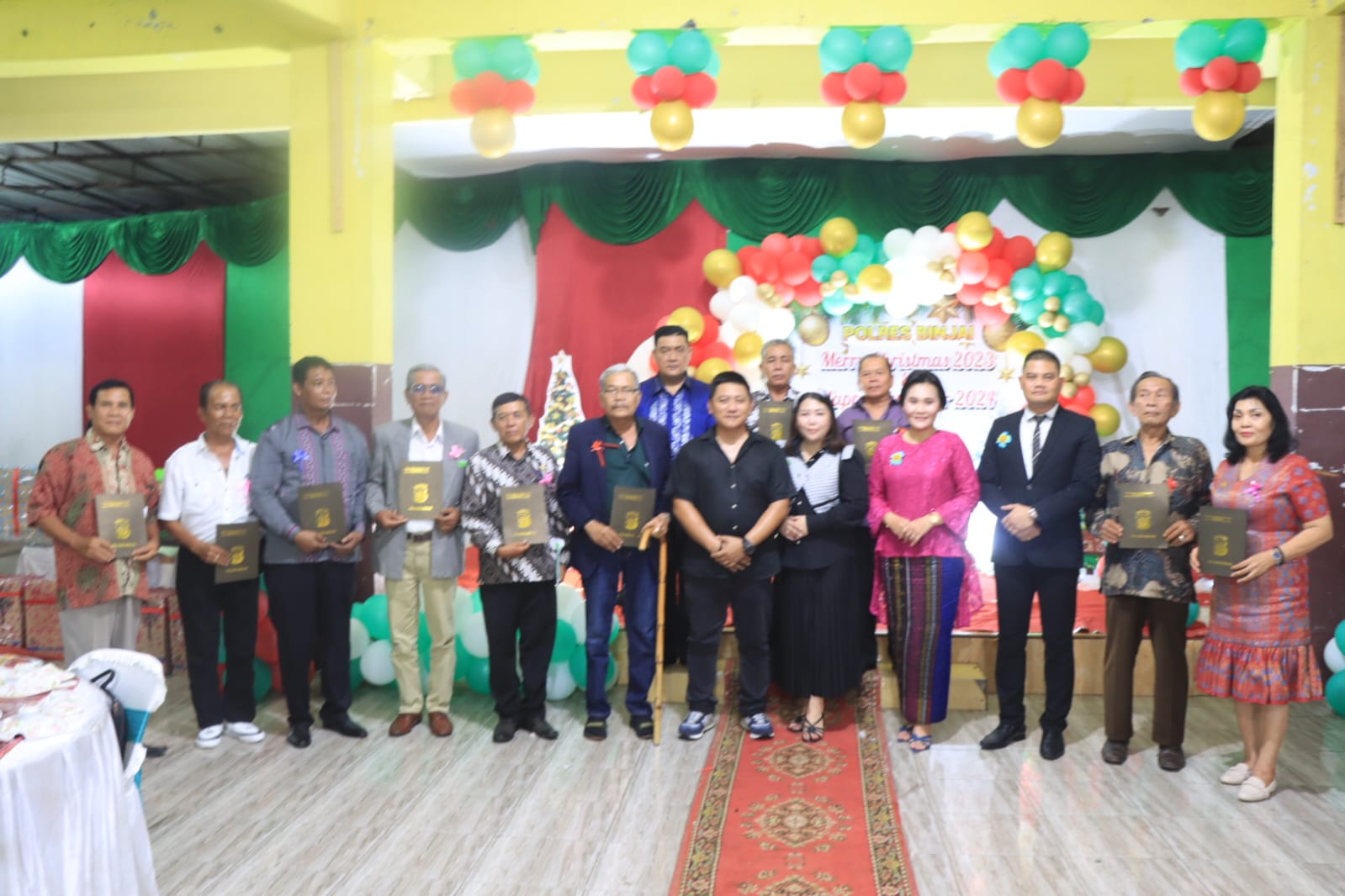 Keluarga Besar Polres Binjai Rayakan Natal Tahun 2023