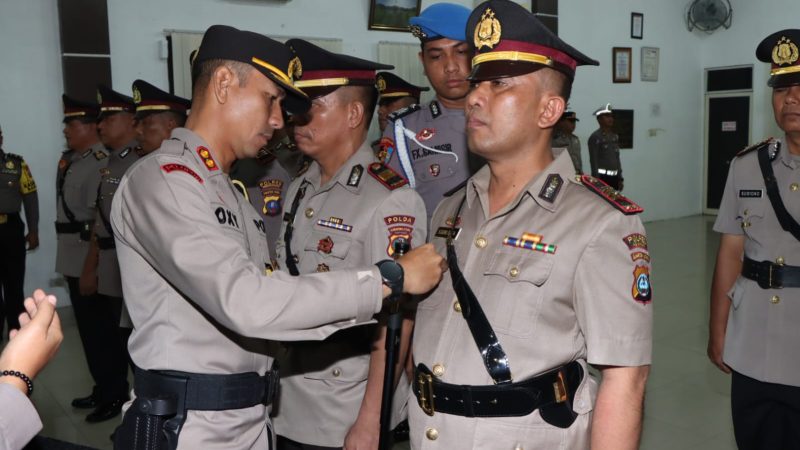 Kapolres Sergai Pimpin Langsung Upacara Serah Terima Jabatan Kasat-Kasat dan Kapolsek