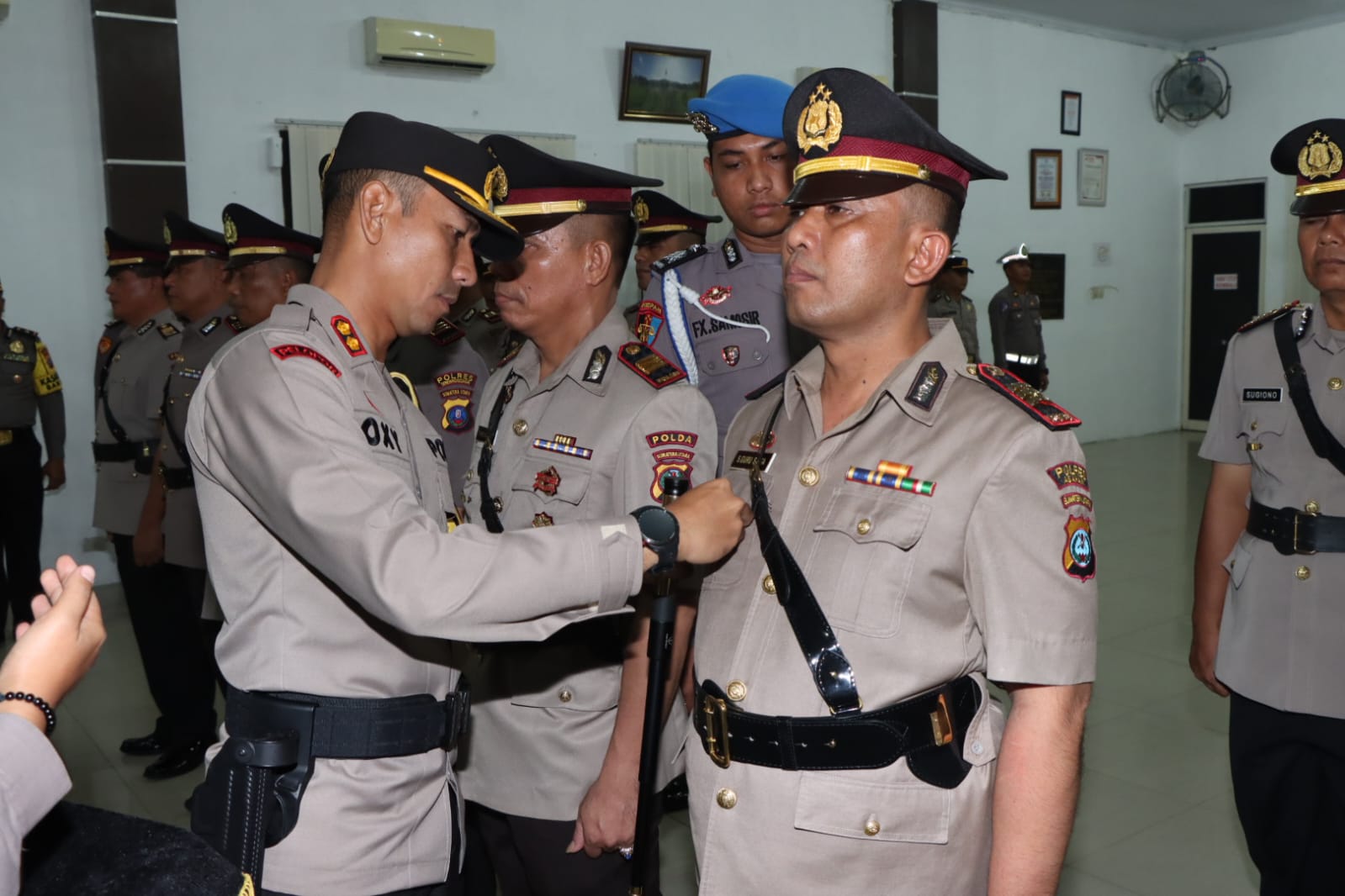 Kapolres Sergai Pimpin Langsung Upacara Serah Terima Jabatan Kasat-Kasat dan Kapolsek