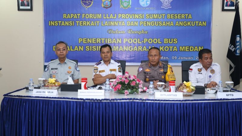 Mulai 10 Januari Bus Umum Tidak Naik Turunkan Penumpang Sepanjang Sisingamangaraja, Dirlantas Poldasu : Optimalkan Terminal Amplas