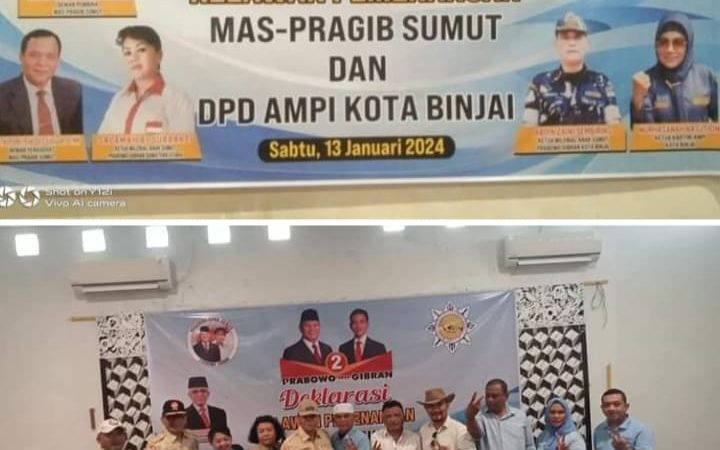 Dalam Rangka Deklarasi Relawan Pemenangan MAS- PRAGIB SUMUT dan DPD AMPI Kota Binjai,”Adapun Pesan Dan Kesan Baca Dibawa ini