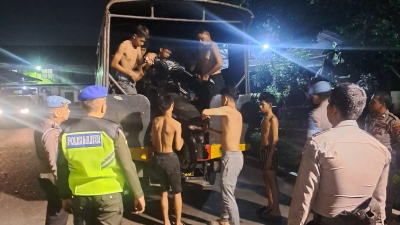 Patroli Gabungan Wujudkan Kamtibmas Kondusif di Kota Binjai