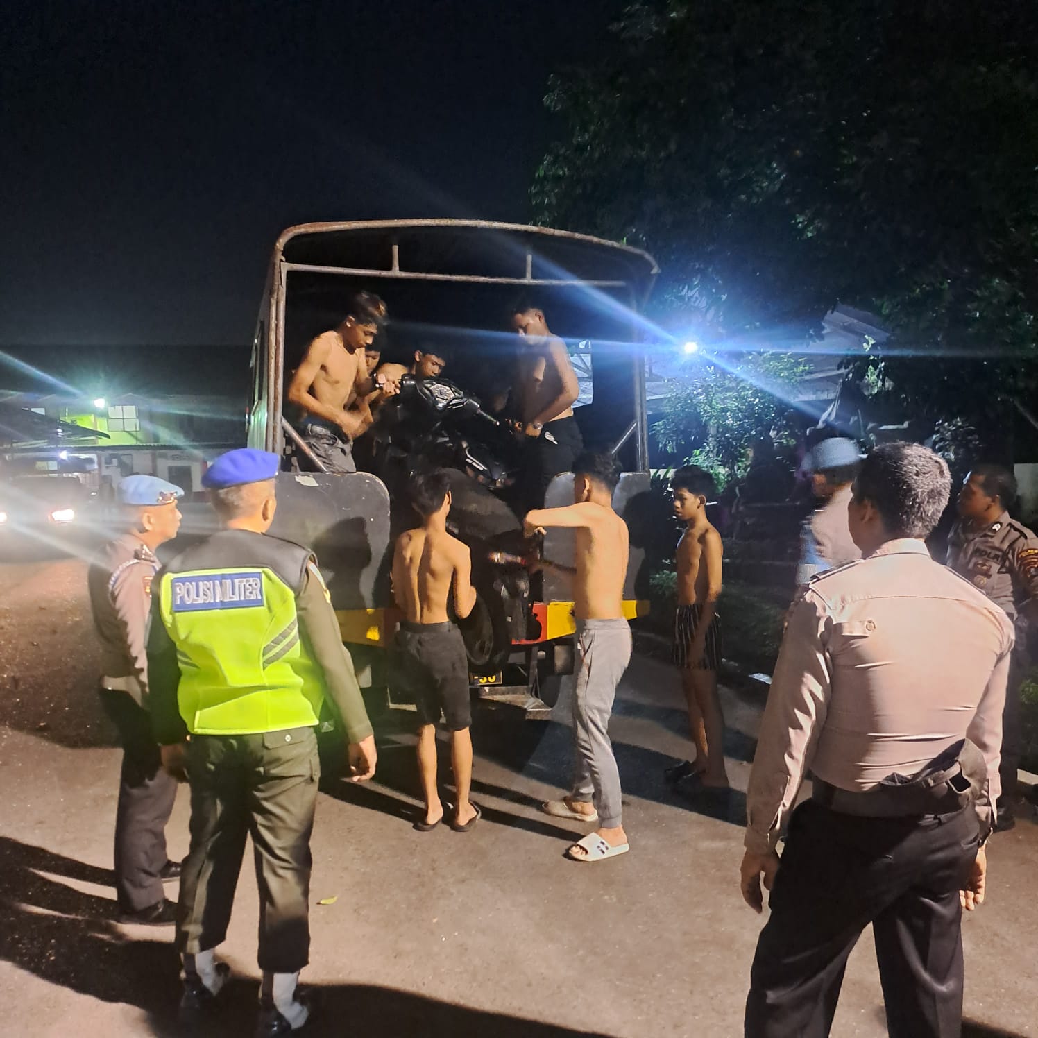 Patroli Gabungan Wujudkan Kamtibmas Kondusif di Kota Binjai