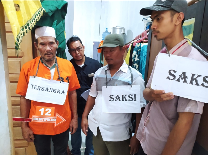Polsek Firdaus Bersama Unit Satreskrim Polres Sergai Gelar Rekontruksi Kasus Pembunuhan 