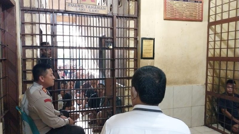 Kapolres Binjai Cek RTP dan Berdialog Langsung Dengan Para Tahanan