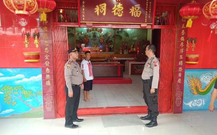 Polsek Perbaungan Polres Sergai Lakukan Pengecekan Vihara dan Kelenteng 