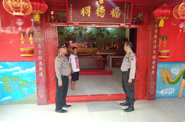 Polsek Perbaungan Polres Sergai Lakukan Pengecekan Vihara dan Kelenteng 