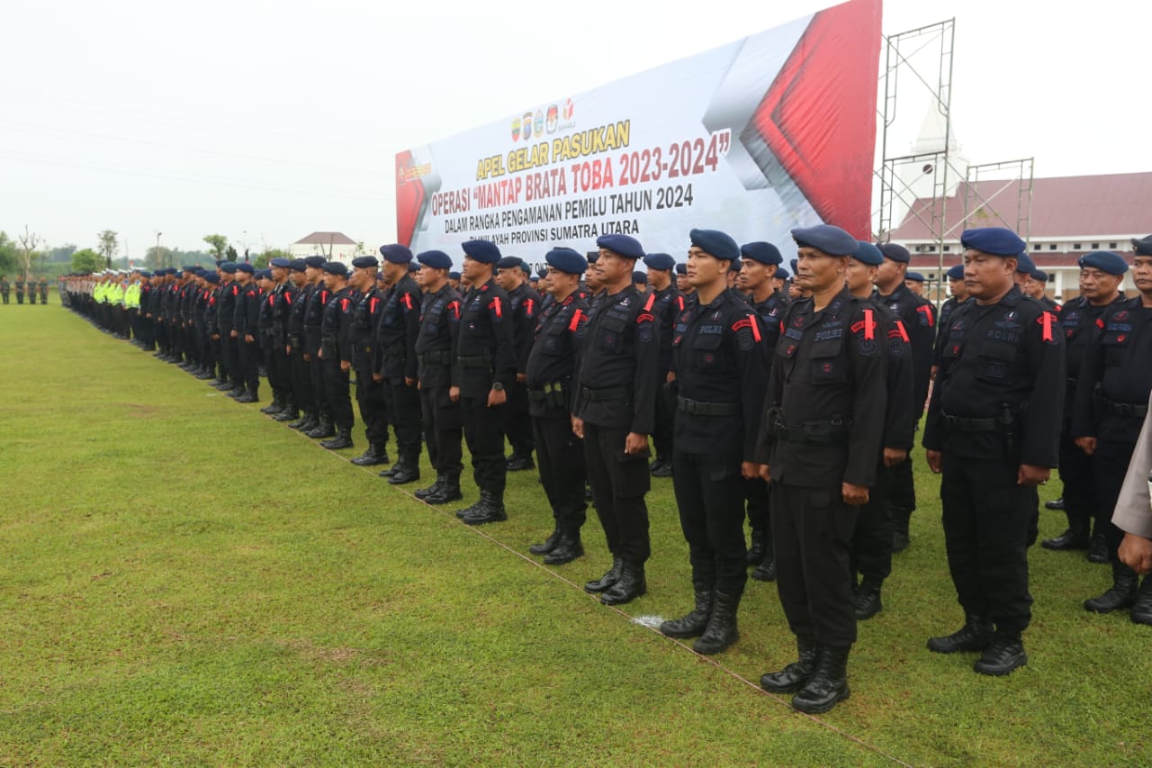 Polda Sumut Turunkan 12.882 Personel Amankan Tahapan Pemungutan Suara Pemilu 2024