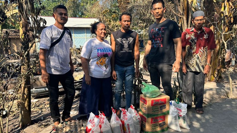 Sat Narkoba Polres Sergai Peduli Korban Kebakaran