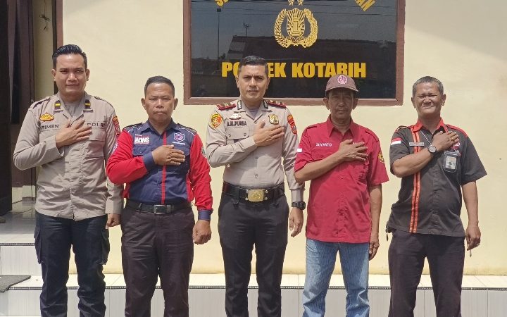 Sinergitas Polsek Kotarih Bersama Wartawan, Guna Dukung Ciptakan Kamtibmas Kondusif