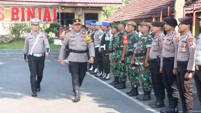 Polres Binjai Gelar Apel Pasukan Operasi Kewilayahan Keselamatan Toba 2024