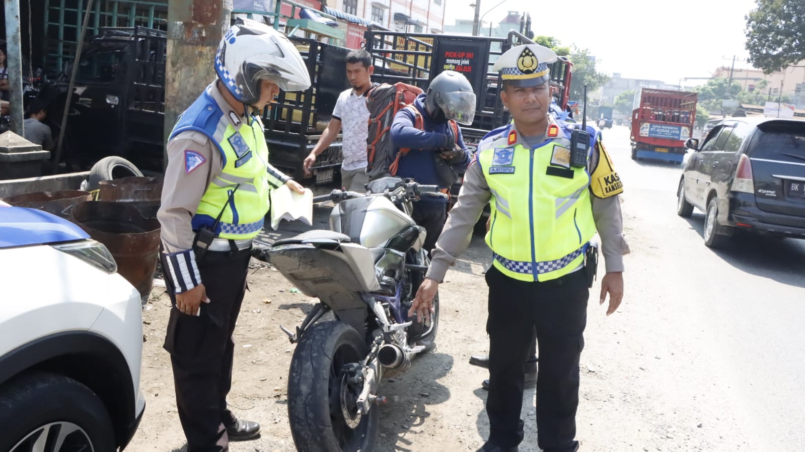 Personil Polres Sergai Laksanakan Giat Operasi Keselamatan Toba 2024