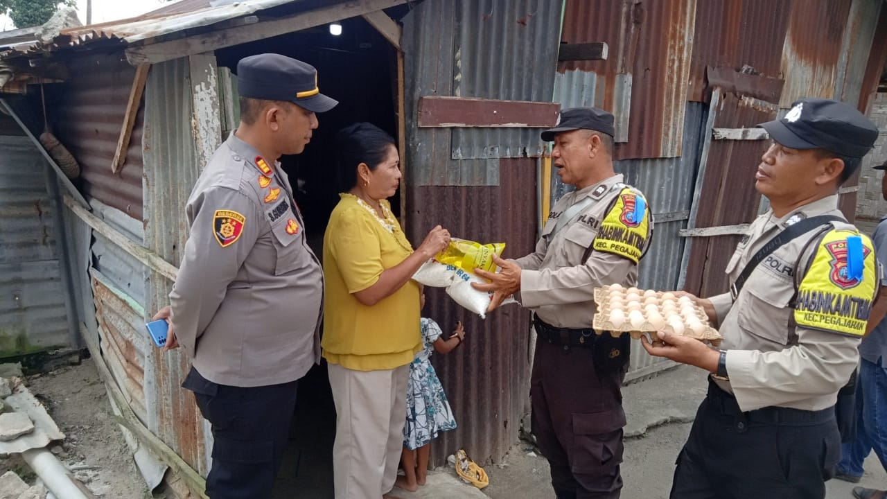 Polsek Perbaungan Polres Sergai Laksanakan Giat Baksos Jumat Barokah 