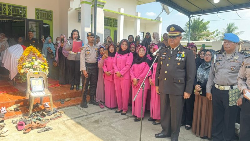Polri Berduka, Polres Binjai Gelar Upacara Pemakaman Aiptu Pangihutan Hutasuhut