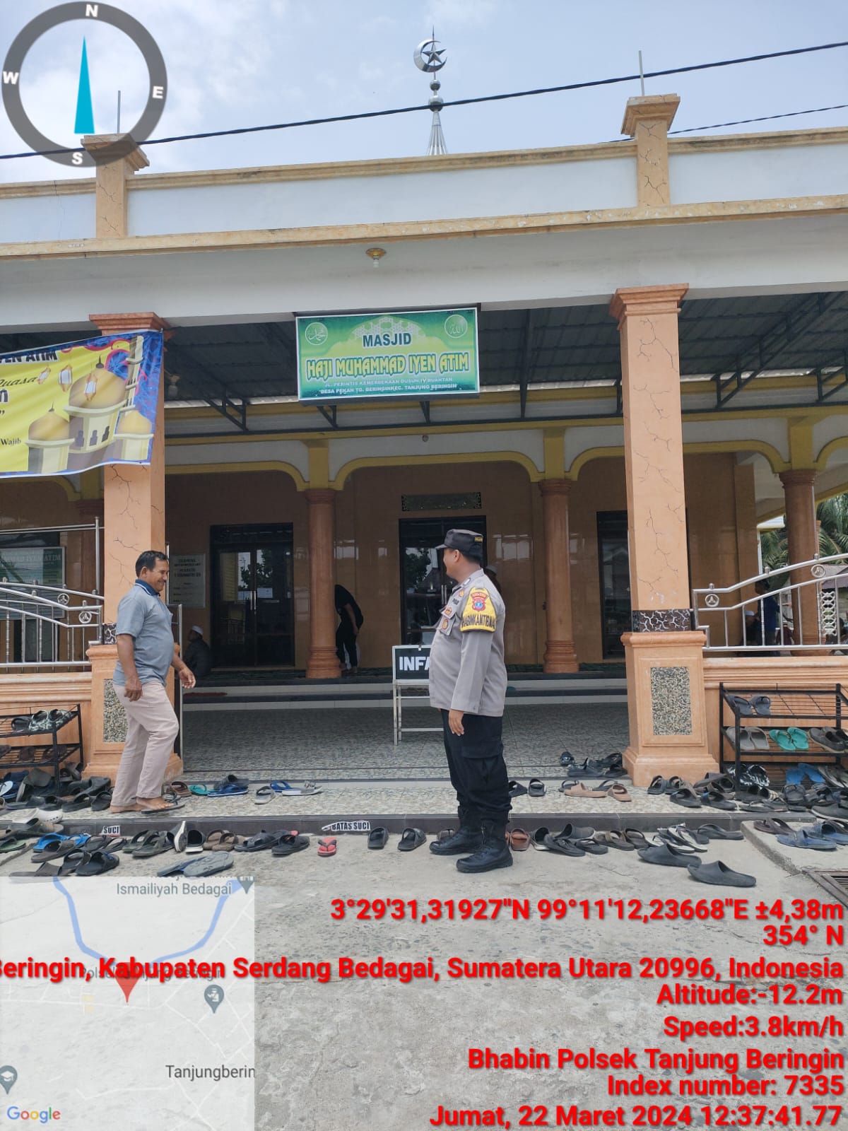 Polsek Tanjung Beringin Melakukan Pengamanan dan Patroli Pelaksanaan Sholat Jumat