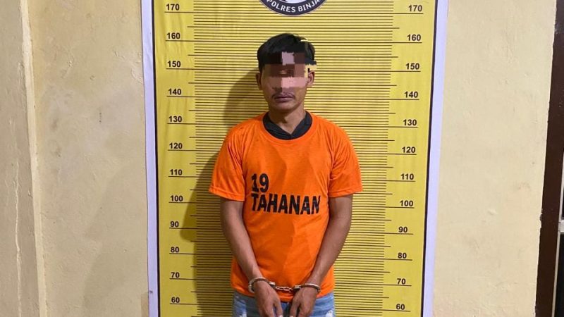 Dikibusi Warga, BD Sabu di Kelurahan Limau Mungkur Diringkus Polres Binjai