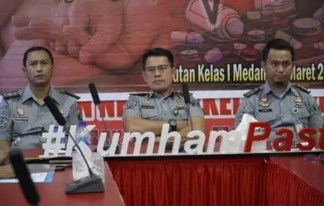 Kepala Rutan Kelas I Medan Beserta Pejabat Struktural dan Ikuti Giat Sosialisasi Pungli dan Gratifikasi