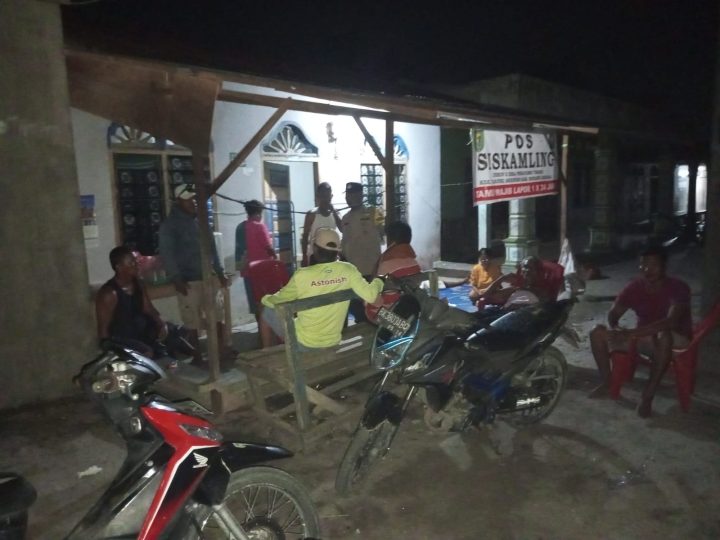 Kapolsek Tanjung Beringin Bersama Personil Kakukan Patroli dan Monitoring Penjagaan Satkamling