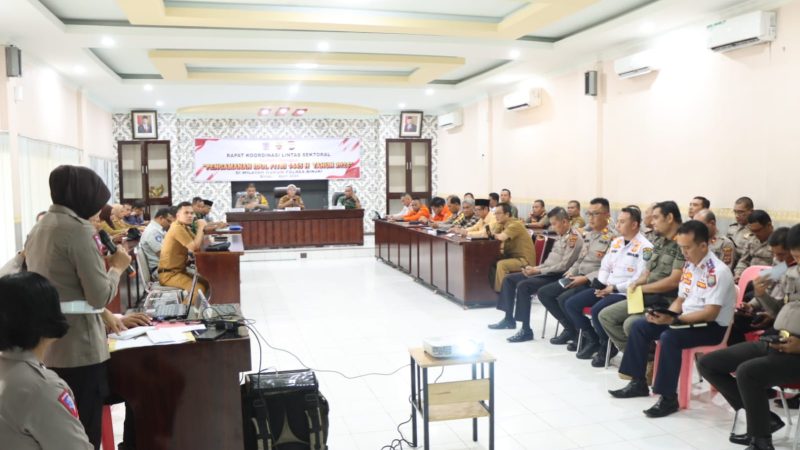 Polres Binjai Gelar Rakor Lintas Sektoral Dalam Rangka Pengamanan Idul Fitri 1445 H