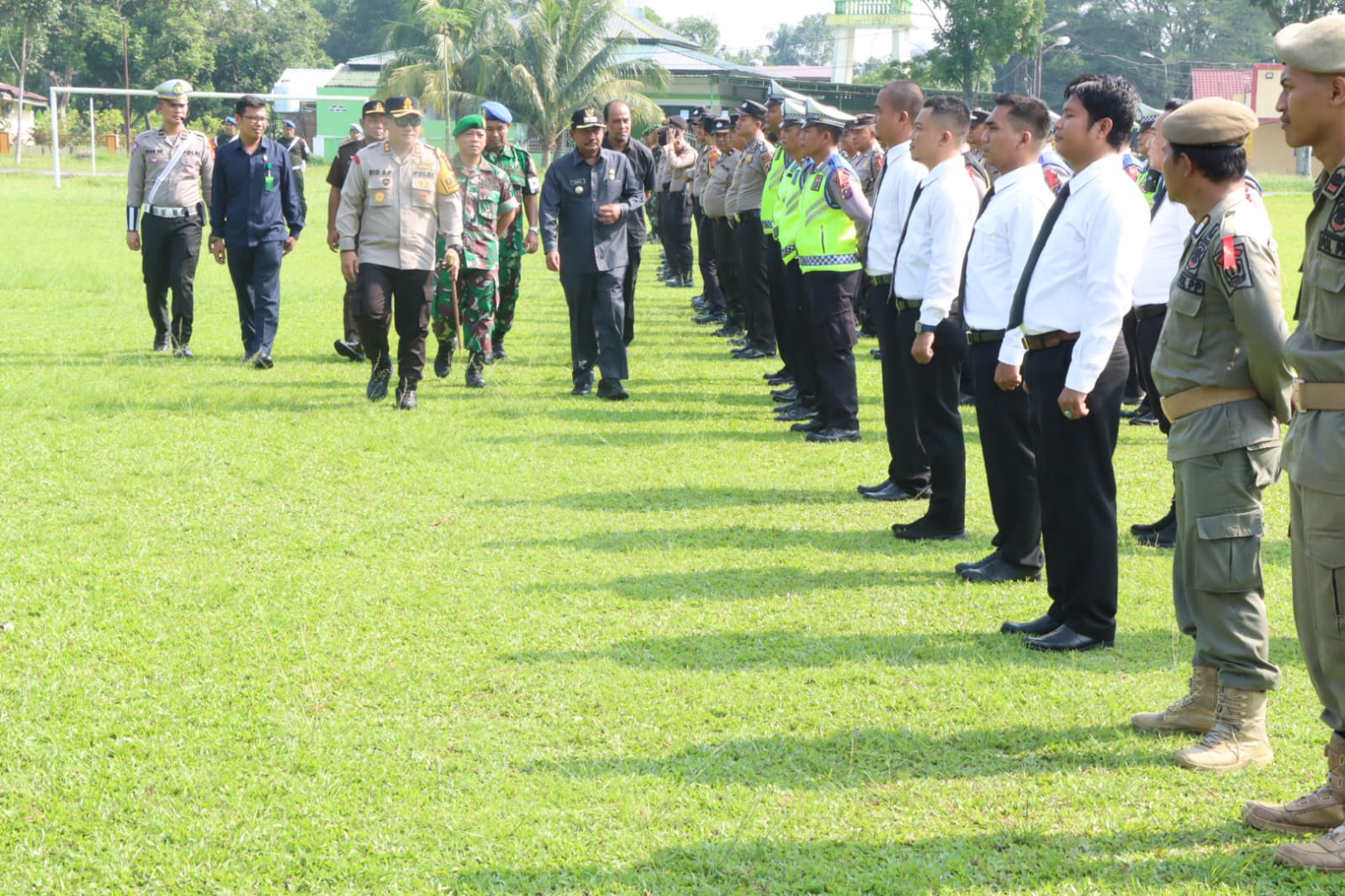Polres Binjai Bersama Instansi Terkait Gelar Apel Pasukan Ops Ketupat Toba 2024