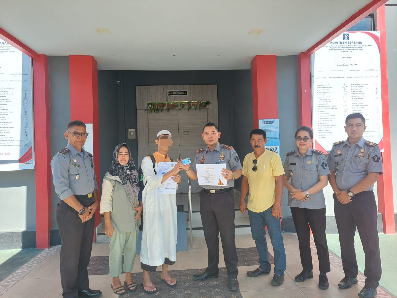Bebas Bersyarat, Satu Anak Binaan LPKA Palu Pulang dengan Torehan Prestasi
