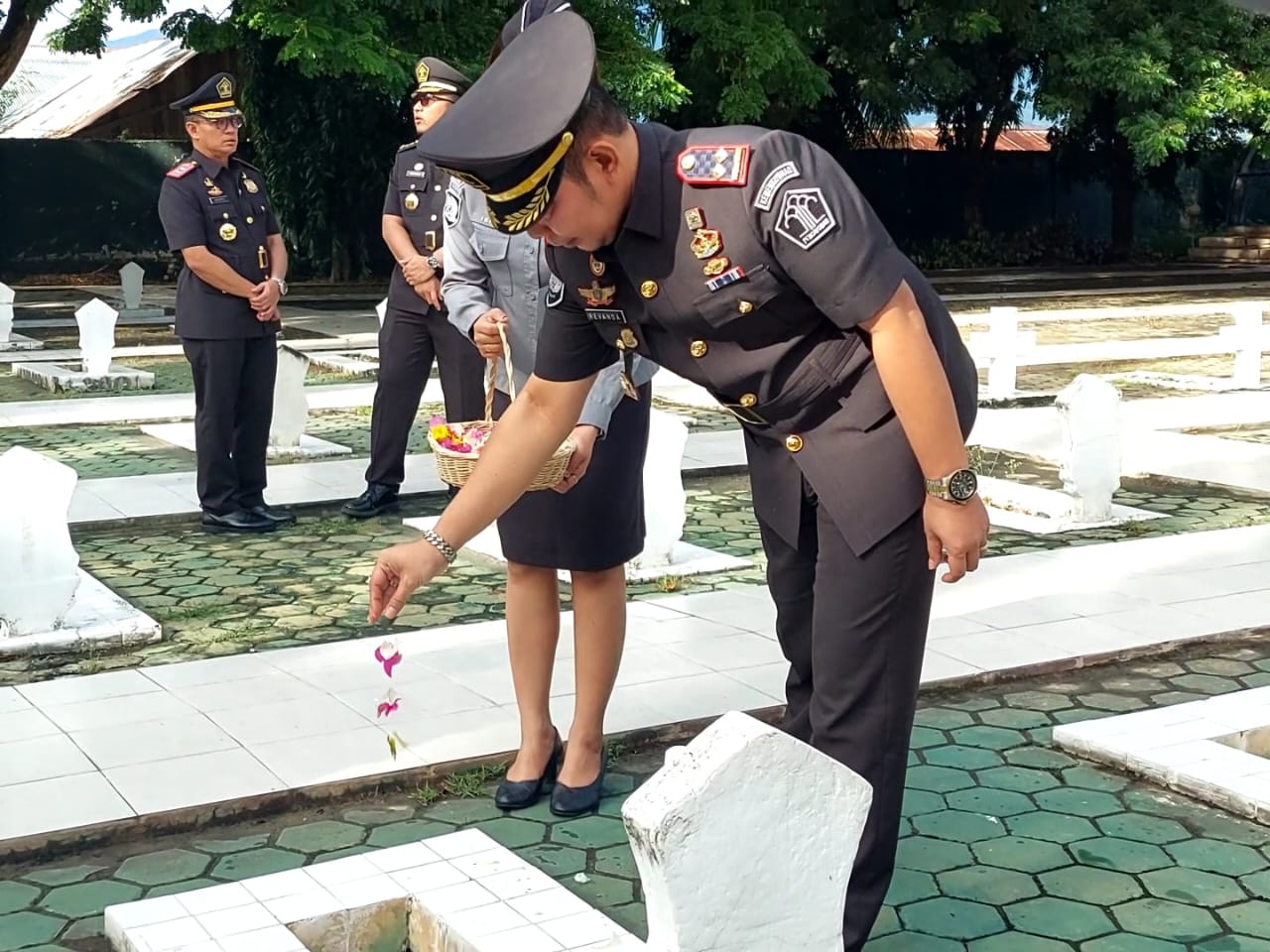 Jelang HBP Ke-60, LPKA Palu Berziarah dan Tabur Bunga di TMP Tatura