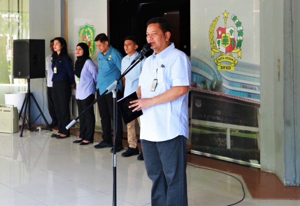 Sekretariat DPRD Medan Adakan Apel Bersama
