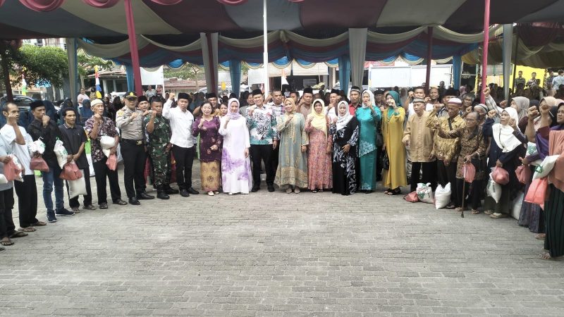 Sinergitas TNI-Polri Gelar Pengamanan Halal Bihalal Pemkab Sergai Bersama Masyarakat di Tiga Kecamatan