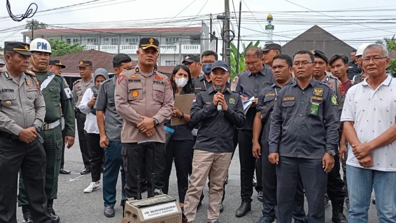Polres Binjai Gelar Pengamanan Eksekusi Pengosongan Tanah dan Bangunan