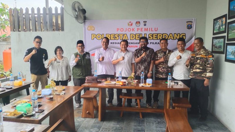 Polresta Deli Serdang Laksanakan Pojok Pemilu Dalam Menciptakan Harkamtibmas Jelang Pilkada 2024