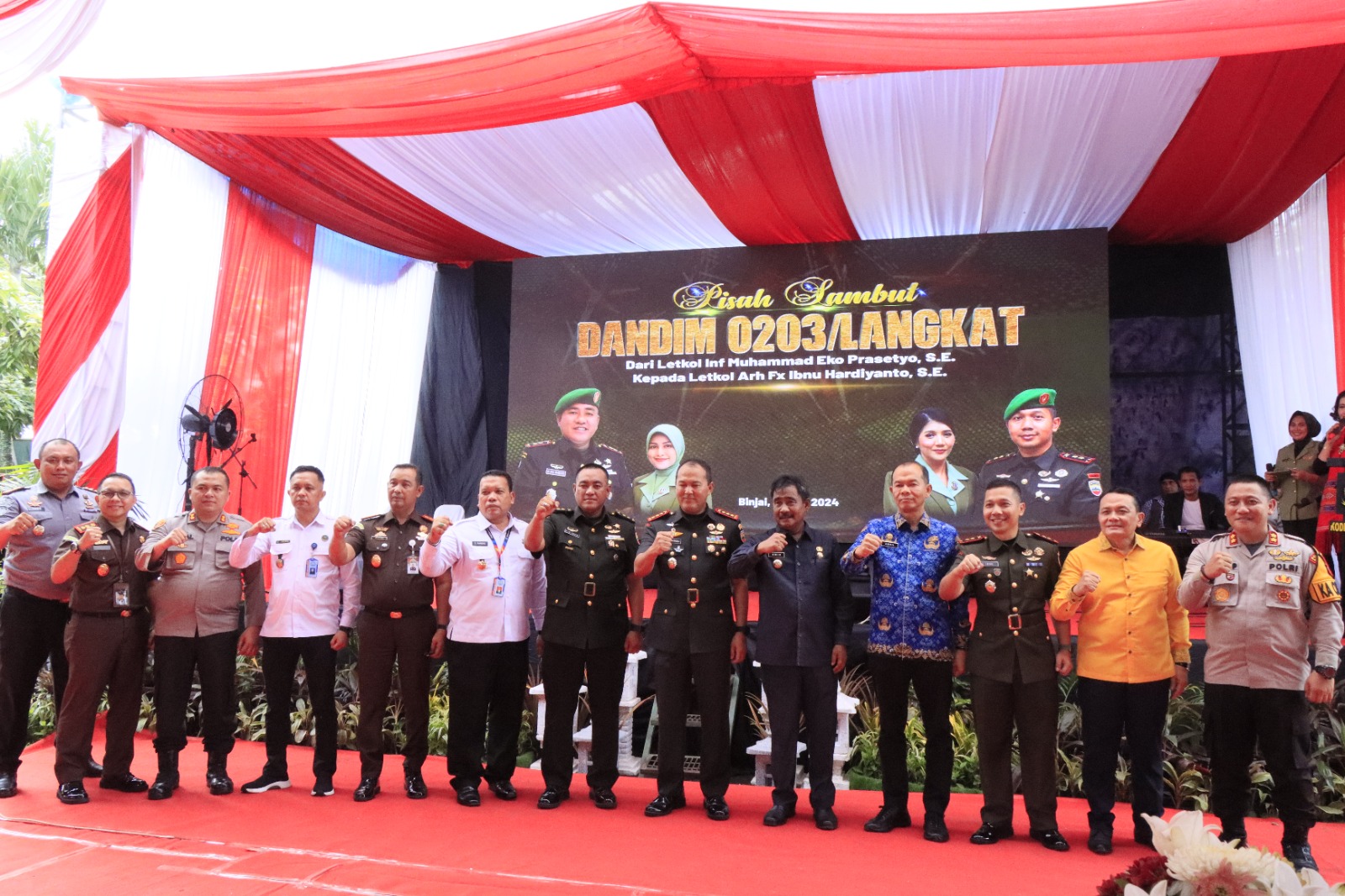 Kodim 0203 LKT Gelar Acara Pisah Sambut Dandim Baru
