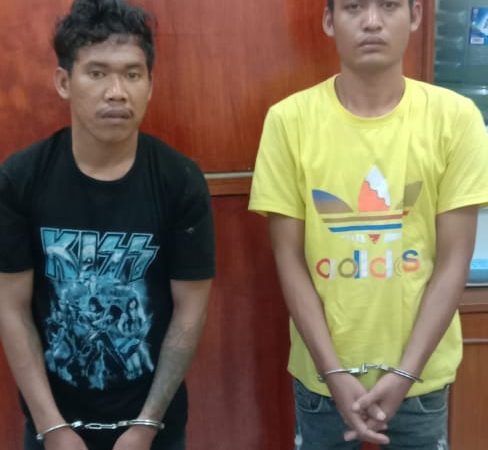 Polres Sergai Amankan Dua Pria Yang Membawa Senjata Tajam 