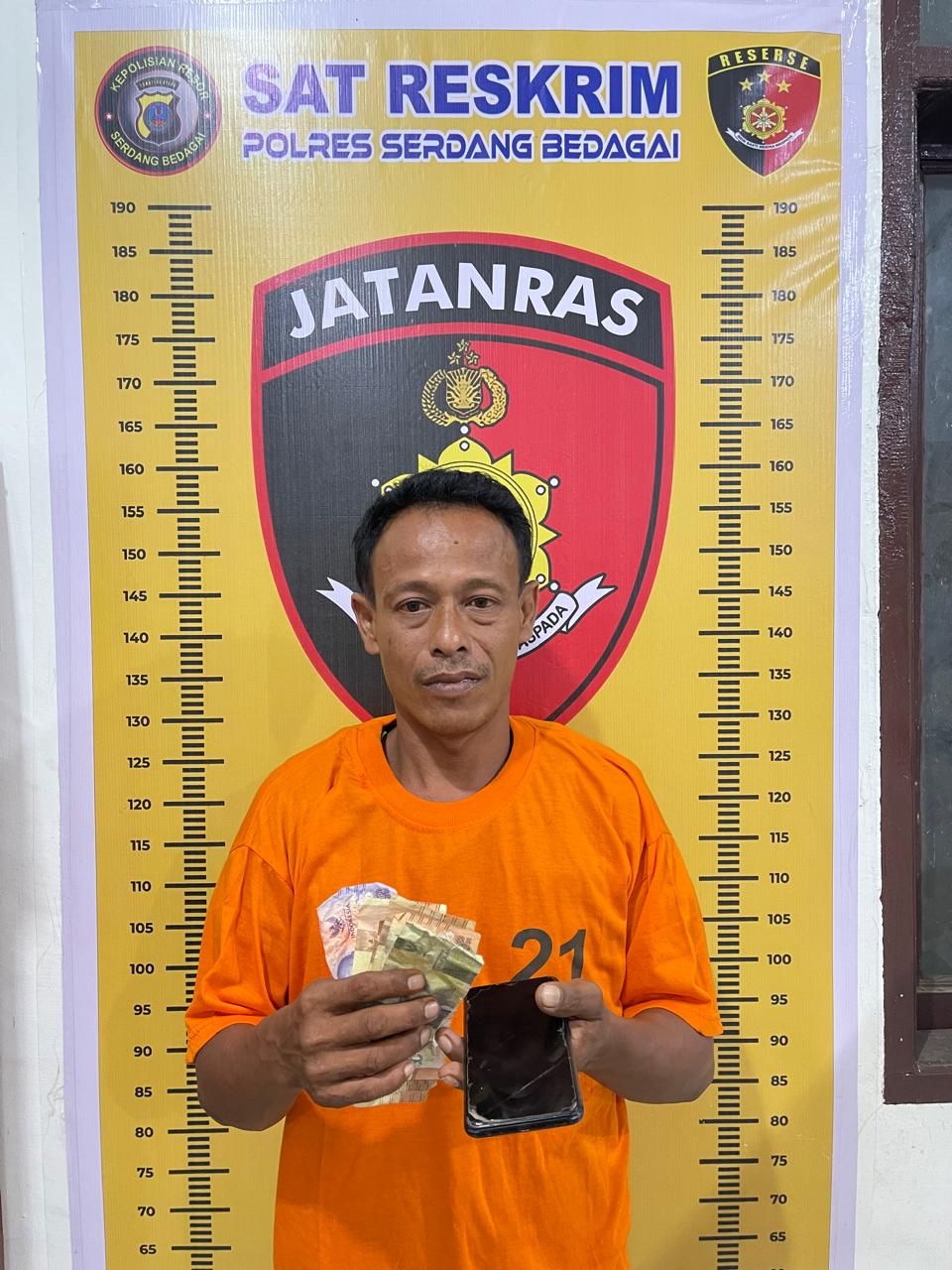 Polres Sergai Berhasil Amankan Seorang Pria Pelaku judi jenis KIM