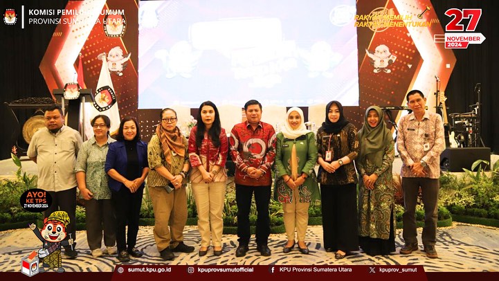 KPU Sumut Menghadiri Sosdiklih Kepada Kelompok 3T di Hotel Arya Duta Medan