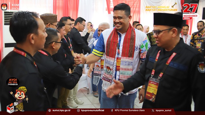 Hari Kedua Pendaftaran, Pasangan Cagubsu Bobby – Surya Daftar ke KPU Sumut
