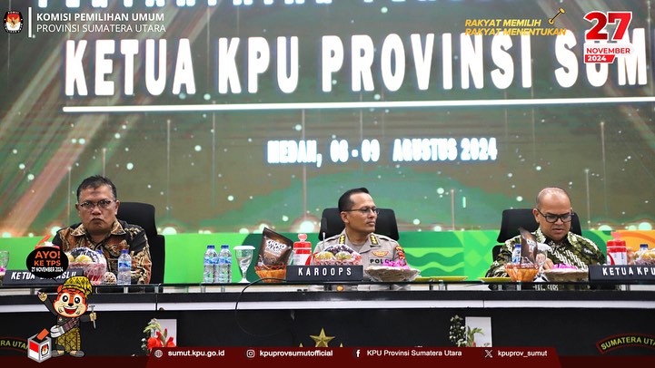 Ketua KPU Sumut Menjadi Narsum Pada Pelatihan Pra Ops Mantap Praja Toba 2024